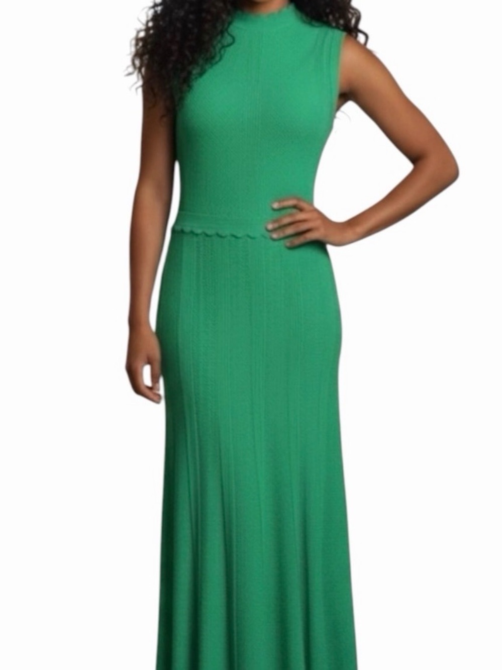 The Kooples Green Sleeveless Maxi Dress